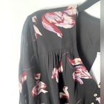 Daniel Rainn NWT  Long Sleeve Floral Dress Plus 1X Sheer Overlay Dark Cottagecore Photo 3