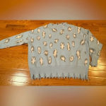 Unbranded women’s baby blue and pink Cheetah Print v V Photo 1