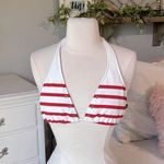 Ralph Lauren  Bikini Top Red White Stripe Fits Small Womens Halter Photo 0