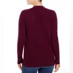 Bloomingdales C by  Cashmere Grandfather Cardigan, Burgundy, Size XS NWT $198 Photo 2