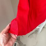 Cotton Candy LA Red Linen Gameday Keyhole Mini Dress Size Medium Photo 7