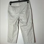 Talbots Blue and White striped crop pants lightweight size 12 Photo 4