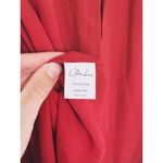 L'Academie L’Academie Cold Shoulder Blouse Medium Red Feminine Quiet Luxury Date Night Photo 7