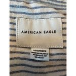 American Eagle  Striped Oversized Oxford Button-Up Shirt Size XS Photo 5