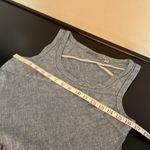 Horny Toad  Linen Sheath Dress Blue Chambray Shift Knee Length Sleeveless, sz S Photo 4