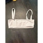 Revolve  Lovewave Easton Swim Bikini Top in White Sz M‎ Photo 2