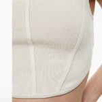 Aritzia  Babaton Sculpt Knit Bustier Tank Cropped Top Off White Medium Photo 6