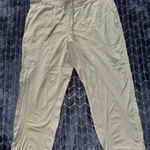 Lululemon  Dance Studio Crop Pants Women's Green Twill Size 12 Photo 0