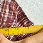 No Boundaries  Plaid Babydoll Top Lace Trim Y2K 2000s Grunge Boho Peasant Small Photo 5