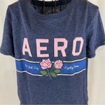 Aeropostale Classic Crew Navy and Pink Aero with Roses Junior Size Extra Large Photo 95