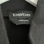 Bebe NWT Women's Two Piece Shirred Knit Dress in Black Size Large Photo 8