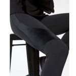 Alala  Size S Black Velvet Panel Insert Leggings Photo 1