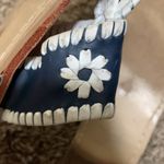 Jack Rogers  woman flip flop sandal navy blue & white size 9 Photo 6