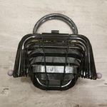 Cult Gaia 💕💕 Lillith Bag ~ Acrylic Mini Top Handle Bag Collapsible Gray Marble Photo 5