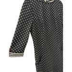 Boden Dott Polka Dot Quilted Sweater Shift Dress Black White Size 10 Long Photo 5