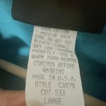 Rough Rider VTG  Circle Blouse Women's Lg Teal 90’s Rodeo Westerncore Concho Photo 3