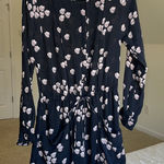 ALC Frank A.L.C. Simona Falling Iris‎ Printed Dress 100% silk Photo 0