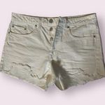 The Drop White Denim Shorts Size 28 Photo 0
