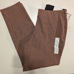 A New Day Plaid Side Zip Skinny Ankle Pant NWT brown plaid 4 Photo 2