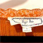 Hippie Rose  Orange With Lace Crop Top Size Large Photo 4