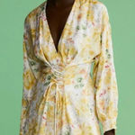 ZARA  Yellow Floral Print Corset Dress Blogger Fav Photo 0