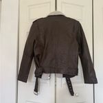 Pistola Blaine Sherpa Collar Moto Jacket Brown Vegan Leather Size Small Photo 8