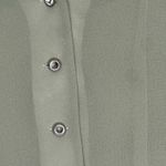 Jessica Howard Vintage Blouse Sz 6 Sheer Ruffle VNeck Green Rhinestone Buttons Photo 9