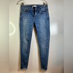ZARA  Distressed Blue Skinny Jeans Photo 1