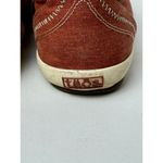 Taos Shoes Women 9.5‎ Orange Canvas Lace Up Star Burst Fashion Sneaker Red Photo 10