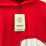 Burberry  Red Oversized Aurore Love Hoodie Size L NEW Photo 2