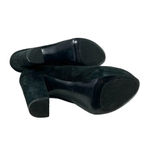 Diane Von Furstenberg  Felicity Black Suede Loafer‎ Heels Size 7.5 Photo 7