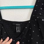 Forever 21 Sheer Tulle Overlay Black White Polka Dot Dress Small Photo 2