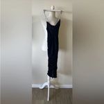 Oh Polly  - Best Behaviour Ruched Bodycon Midi Dress in Black Photo 6