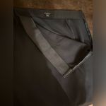 Ann Taylor  Black Midi Elastic Waist Skirt Closure Zipper On Side Sz 4 Photo 5