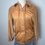 Vintage 70s Button Up Shirt Top Orange Photo 1