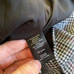 NWT House of Harlow Revolve wool blend strapless houndstooth mini dress Gray Photo 4