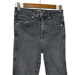 We The Free  Jeans Size 27 Denim Jegging Raw Hem High‎ Waist Cropped Black Photo 1