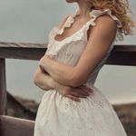 Doen 100% organic cotton midi dress in salt NWT White Size XL Photo 2