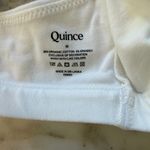 Quince NIB  Women's Organic Cotton Scoop Bralette (2-pack) White M Photo 4