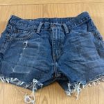 Levi's Womens SZ 30/13 Distressed Denim Cutoff Shorts Medium Wash Frayed Hem Photo 0