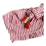 Agua Bendita  Stripe Tassel half Shoulder tie Back Size M Photo 5