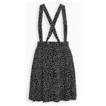 Torrid  Mini Challis Skirtall Black White Dot Print Plus‎ Size 0X Photo 2
