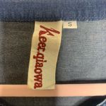 Keer Qiaowa Bohemian Cross Stitch Button Down Denim Knee Length Dress Blue Photo 9