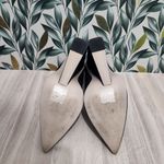 ASOS Pointed Toe Wedges Size 6 Black Faux Suede High Heel 4.5" Pumps Shoes Photo 5