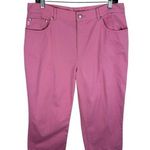 Lauren Jeans Co. Ralph Lauren Vintage 100% Cotton Pink Cropped Jeans Size 12 Photo 0