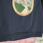 J.Crew  WHISTLER MOUNTAINS APRES SKI GRAPHIC FRONT SUNWASHED BLUE SWEATSHIRT M Photo 3