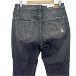 Judy Blue NWT Destroyed Button-Fly Skinny Jeans Black Wash Denim Size 14W NEW Photo 5