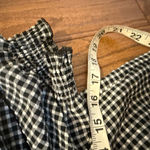 H&M  divided black gingham smocked puff sleeve top xs Photo 5