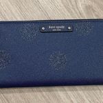 Kate Spade  New York Navy Blue Polka Dot Wallet Photo 0
