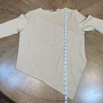 Annarita N Asymmetrical Sweater Merino Wool Cream Size Small Photo 6